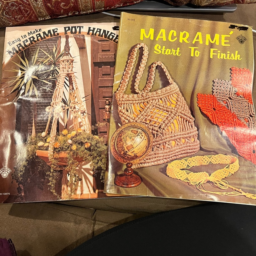 Vintage Macrame Craft Booklets 70’s